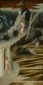 荒野に入る洗礼者ヨハネ 作： Giovanni di Paolo