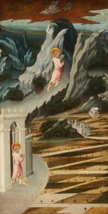 荒野に入る洗礼者聖ヨハネ、145560。 作： Giovanni di Paolo