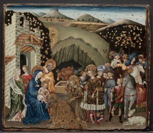 魔術師の崇拝 作： Giovanni di Paolo