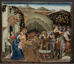 賢者の礼拝、1440-45。 作： Giovanni di Paolo