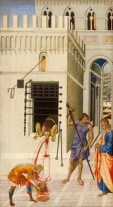 洗礼者聖ヨハネの斬首、145560。 作： Giovanni di Paolo