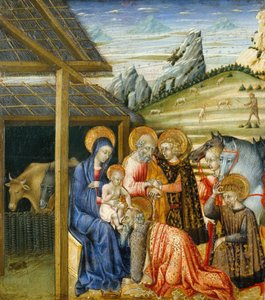 賢者の礼拝、1460年頃 作： Giovanni di Paolo di Grazia