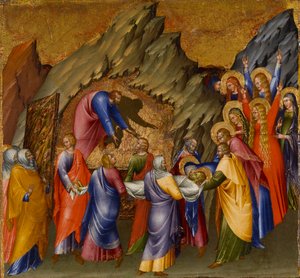 マラボルティの祭壇画より「キリストの埋葬 作： Giovanni di Paolo di Grazia