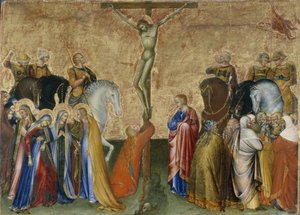 キリストのはりつけ、c.1426（ポプラの木のテンペラ） 作： Giovanni di Paolo di Grazia