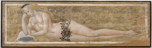 リクライニングの若い男 作： Giovanni di Ser Giovanni,