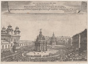 トリノの祭典、1650 年 10 月、1650 年。 作： Giovenale Boetto