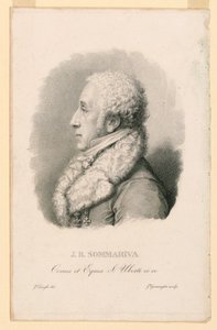 J. B. ソマリヴァ (1760-1826) の肖像 作： Giovita Garavaglia