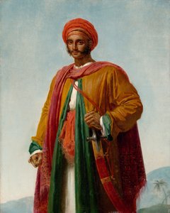 インド人の肖像のための習作。 1807年。