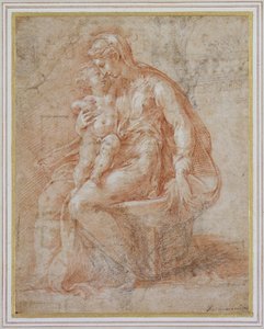 聖母子像 作： Girolamo Mazzola Bedoli