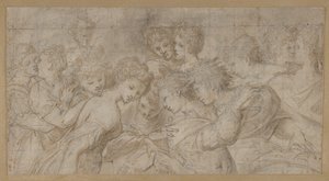 女性像が描かれ、楽譜を持っているものもありますが、1570年から73年頃のものです。 作： Girolamo Mirol.