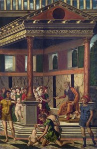 モケット・ジロラモ（1458頃～1531） 《ヘロデと罪なき者の虐殺》 油彩・キャンバス 約1510～1520年 ナショナル・ギャラリー（ロンドン） 67,9x44,5