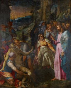 ラザロの復活、1592年。 作： Girolamo Muziano