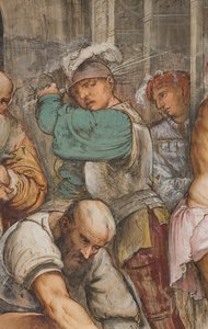 セントラル・アベニュー、フィフスサウス・スパン、キリストの旗揚げ、ジェローム・ロマニノ 作： Girolamo Romanino