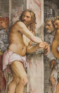 セントラル・アベニュー、フィフスサウス・スパン、キリストの旗揚げ、ジェローム・ロマニノ 作： Girolamo Romanino