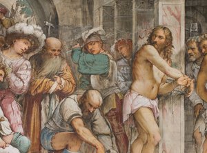 セントラル・アベニュー、フィフスサウス・スパン、キリストの旗揚げ、ジェローム・ロマニノ 作： Girolamo Romanino