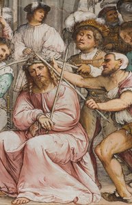 中央身廊、第4南スパン、茨の戴冠式、ジロラモ・ロマニノ 作： Girolamo Romanino