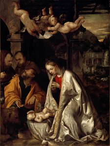 キリスト降誕 作： Girolamo Romanino
