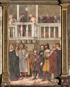 ガラスの奇跡、聖者の学校、聖アントニオ大聖堂 (聖者大聖堂)、パドヴァ、イタリア 作： Girolamo Tessari