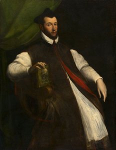 高僧の肖像 1500年代半ば（油彩・カンヴァス） 作： Girolamo da Carpi