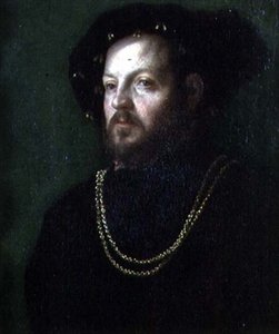 男性の肖像 作： Girolamo da Carpi
