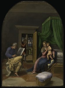 聖母子を描く聖ルカ 1535年頃 油彩・パネル 作： Girolamo da Carpi
