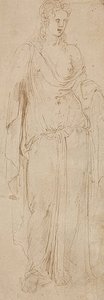 立ち姿。 1530-50頃（？） 作： Girolamo da Carpi