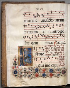 対訳：イニシャル、エンジェル、c。 1470-1480。 作： Girolamo da Cremona