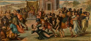 サビ人の誘拐 作： Girolamo del Pacchia