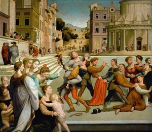 Enlevement de Dinah - Renaissance : The abduction of Dinah par Bugiardini, Giuliano (1475-1554) 作： Giuliano Bugiardini