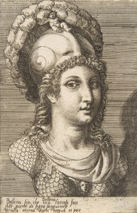ベローナの胸像、約。 1531-76。 作： Giulio Bonasone