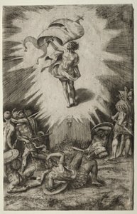 復活、1561年。 作： Giulio Bonasone