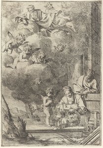 キリストの誕生 作： Giulio Carpioni (I)