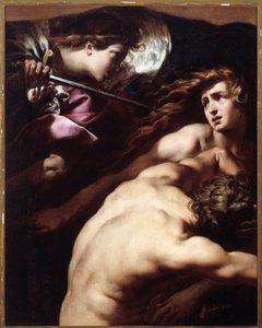 アダムとイブ（油彩・キャンバス 作： Giulio Cesare Procaccini