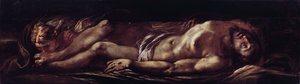キリストの降架（死んだキリスト） ジュリオ・チェーザレ・プロカッチーニ（1574-1625）の絵画 イタリア、ストラーダ・ヌォーヴァ美術館（元ロッソ宮殿）のゲネス 作： Giulio Cesare Procaccini