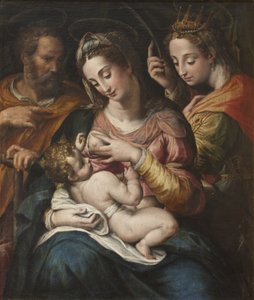 聖カタリナの聖家族、1600年頃 作： Giulio Cesare Procaccini
