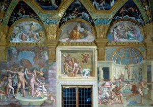 神聖な愛の描写、Sala di Psiche 作： Giulio Romano
