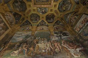 アモールとプシュケの部屋からのフレスコの詳細、1562年-1534年
