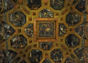 アモールとプシュケの部屋からのフレスコの詳細、1562年-1534年
