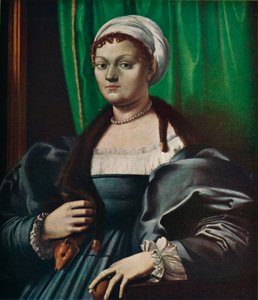 16世紀の女性の肖像 作： Giulio Romano