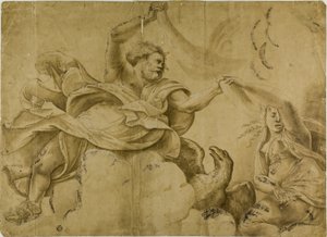 木星がサンダーボルトを投げる研究 作： Giulio Romano
