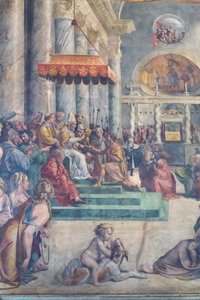 ローマの寄付、詳細 作： Giulio Romano