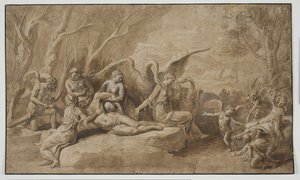 アドニスの死を悼むヴィーナス 作： Giulio Romano