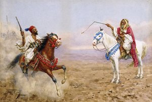 アラブ騎手、 作： Giulio Rosati
