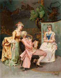 座る、1887 作： Giulio Rosati