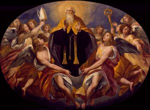 ジュゼッペ・セザーリ（1568-1640）による栄光の聖ベネディクト 作： Giuseppe Cesari