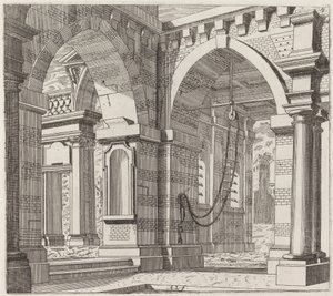 アーチ型の出入り口を備えた建築ファンタジー 作： Giuseppe Antonio Landi