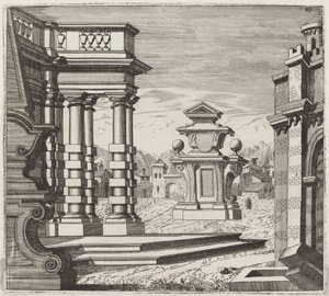 ポータルとモニュメントによる建築ファンタジー 作： Giuseppe Antonio Landi