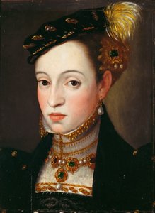 オーストリアの大公マグダレナ1532-1590年、1563年頃 作： Giuseppe Arcimboldo