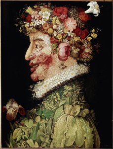 ジュゼッペ・アルチンボルド（1527-1593）の春の絵。1589.マドリッド。リアル・アカデミー・オブ・ベラス・アルテス・デ・サン・フェルナンド、マドリード 作： Giuseppe Arcimboldo