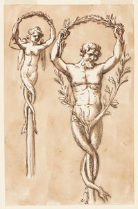 極の紋章としての 2 つの図 作： Giuseppe Barberi
